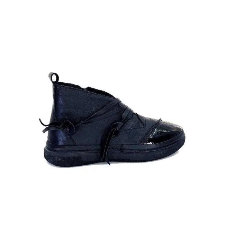 Baskets Ivoire 500-350 Cuir Noir
