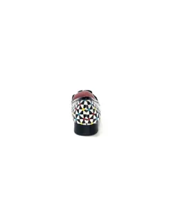 Dansi 5344 Cuir Imprime Blanc Noir Multi