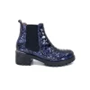 Dinka Cuir Vernis Coco Bleu