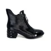 Elue Par Nous Maculotte Cuir Irise Noir Vernis Noir