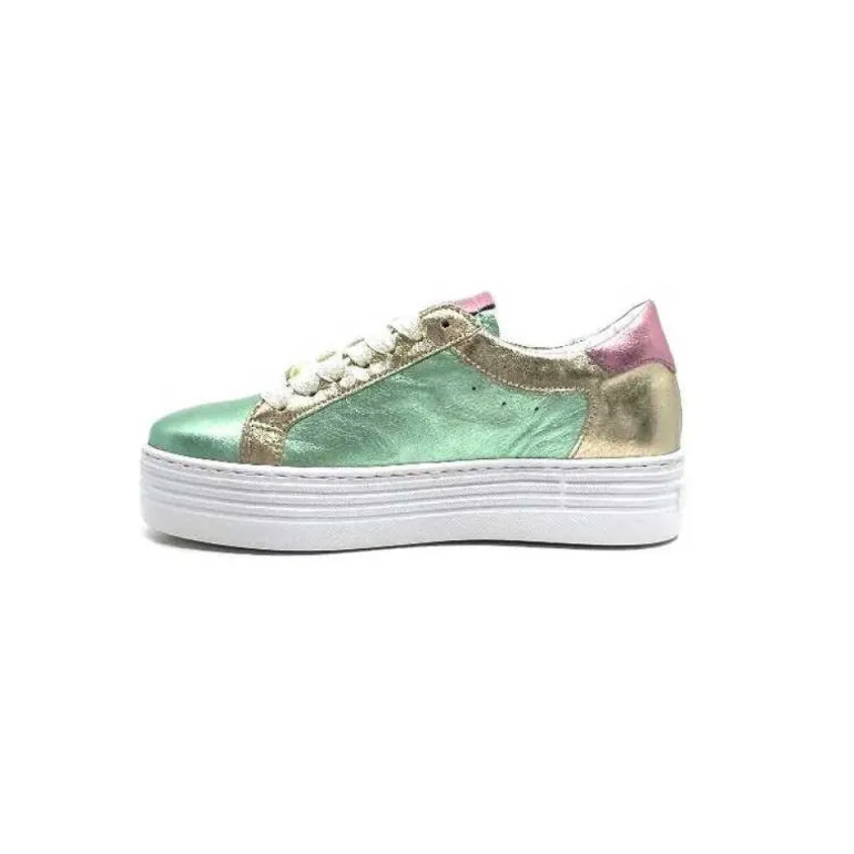 Elue Par Nous Nany Cuir Metal Vert