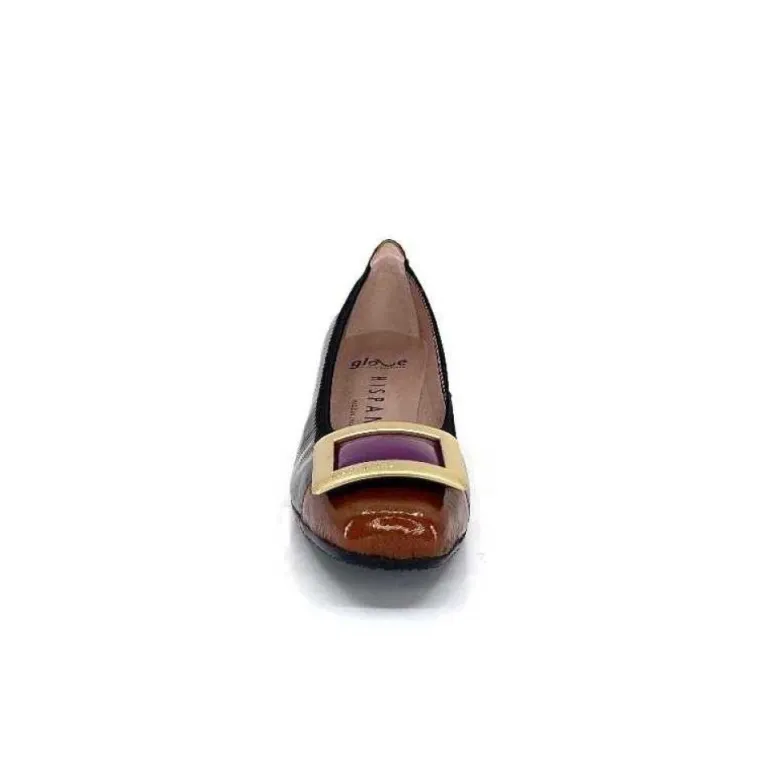Hispanitas Chi 233141 Salma Cuir Vernis Vert Cuero Fushia