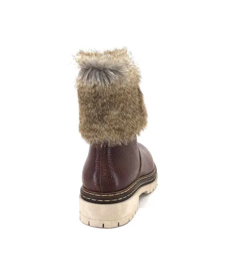 Ivoire 108523 Cuir Graine Marron