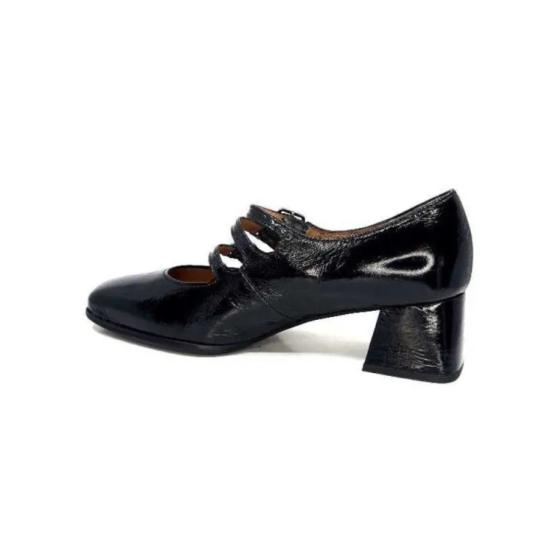 Ivoire 4145 Cuir Vernis Noir