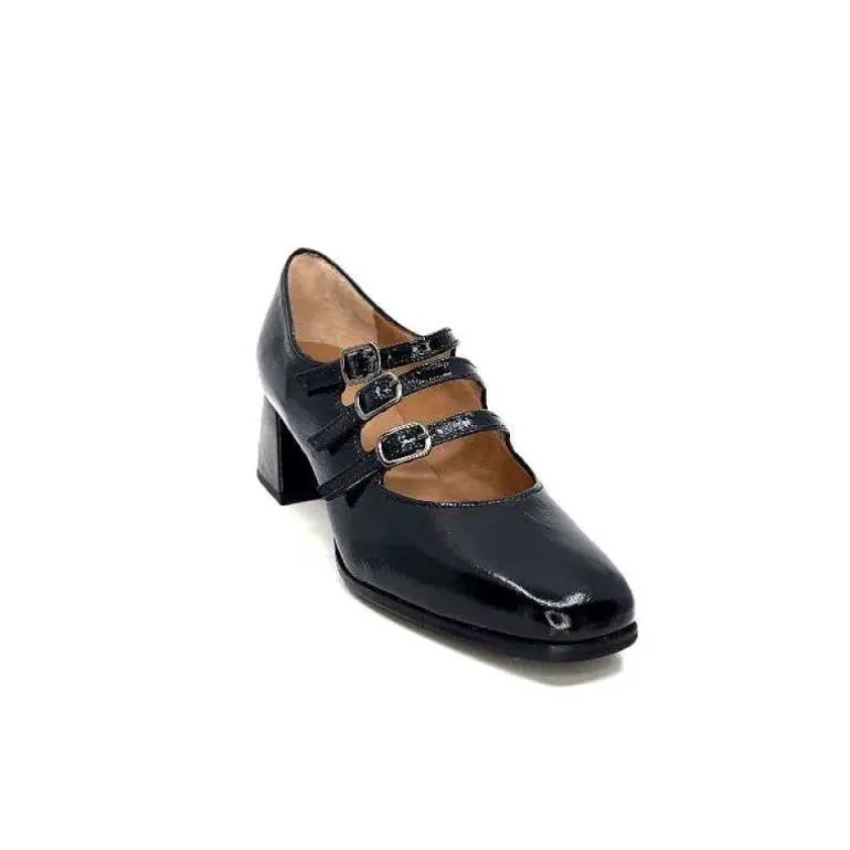 Ivoire 4145 Cuir Vernis Noir