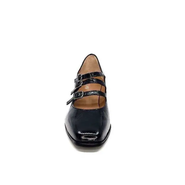 Ivoire 4145 Cuir Vernis Noir