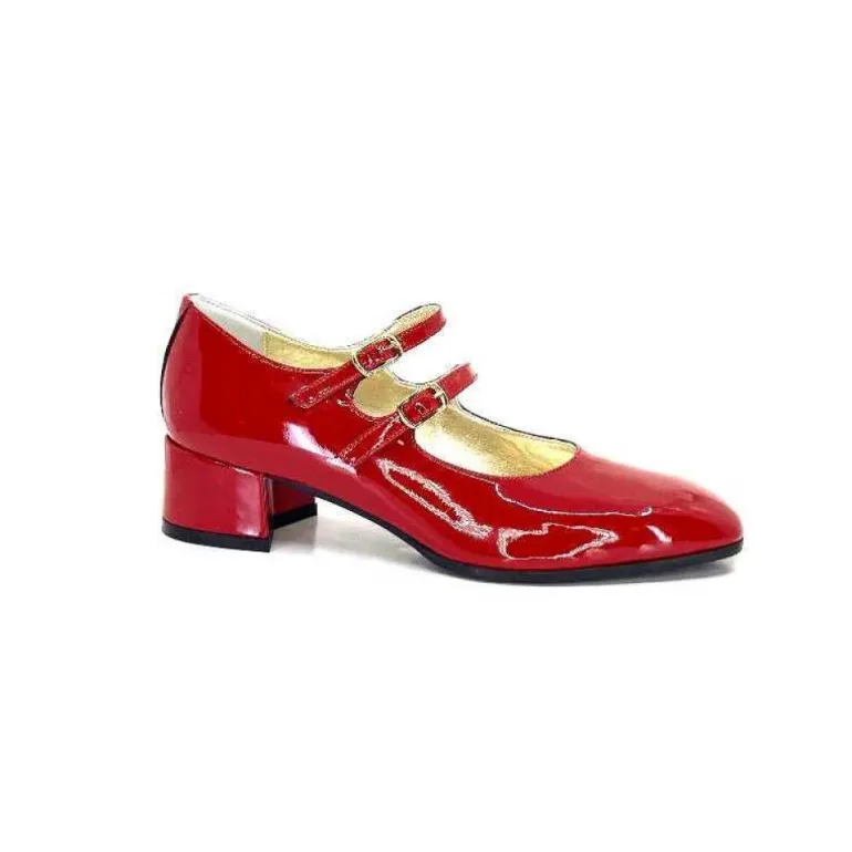 Ivoire 914 Cuir Vernis Rouge