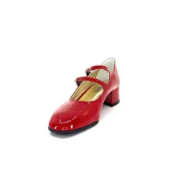 Ivoire 914 Cuir Vernis Rouge