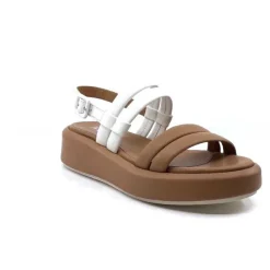 Ivoire 2056 Yara Cuir Marron & Blanc