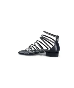 Ivoire E35.008 Cuir Noir Strass
