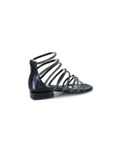 Ivoire E35.008 Cuir Noir Strass