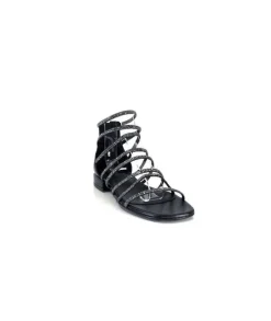Ivoire E35.008 Cuir Noir Strass