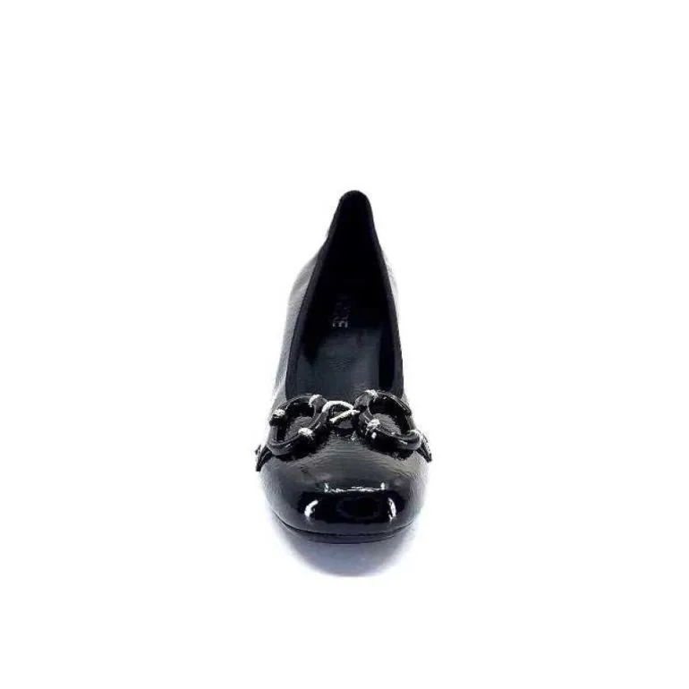 Ivoire 7E4906 Iv Cuir Vernis Noir