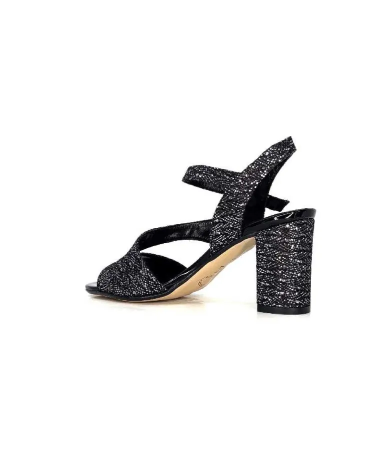 Ivoire F2215 Asia Textile Glitter Noir