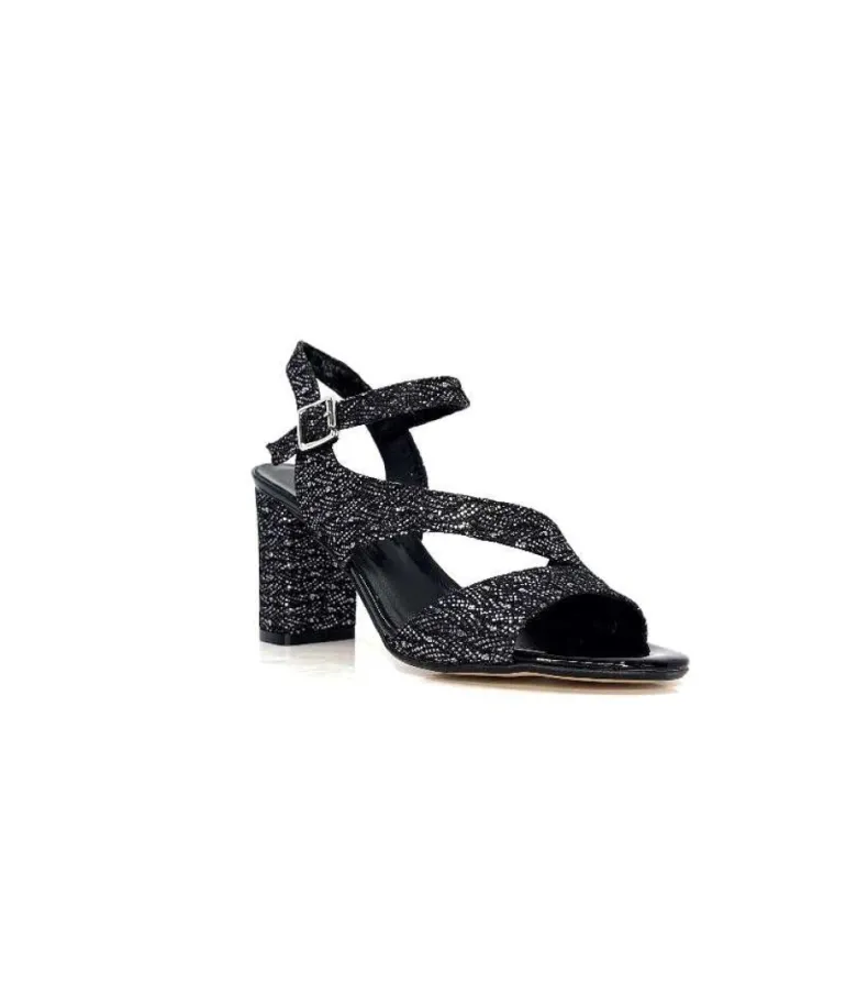 Ivoire F2215 Asia Textile Glitter Noir