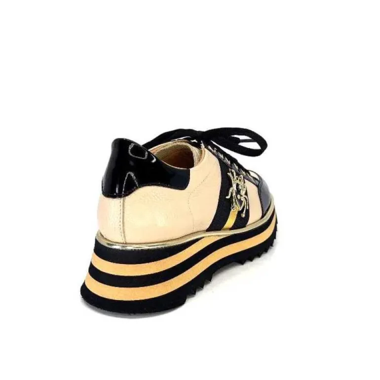 Ivoire H985M Cuir Vernis Noir Beige