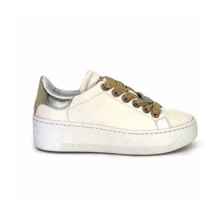 Meline Pf222 Cuir Creme Et Dore