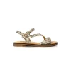 Mkd Agate 2 Cuir Metal Or Marron