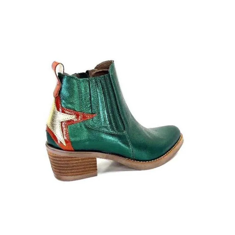 Mkd Izac Cuir Metal Vert