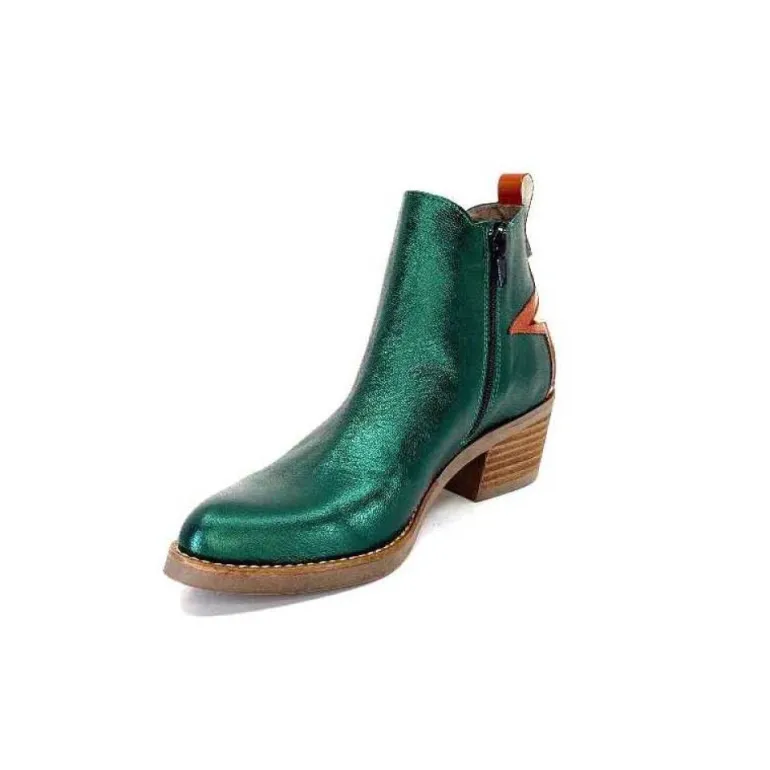 Mkd Izac Cuir Metal Vert