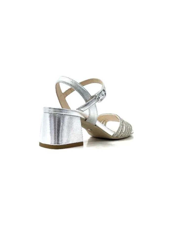 Nero Gardini 307320 De Cuir Strass Argent