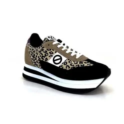 No Name Flex M Jogger Daim Textile Beige Et Noir
