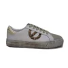 No Name Strike Side Cuir Blanc Or