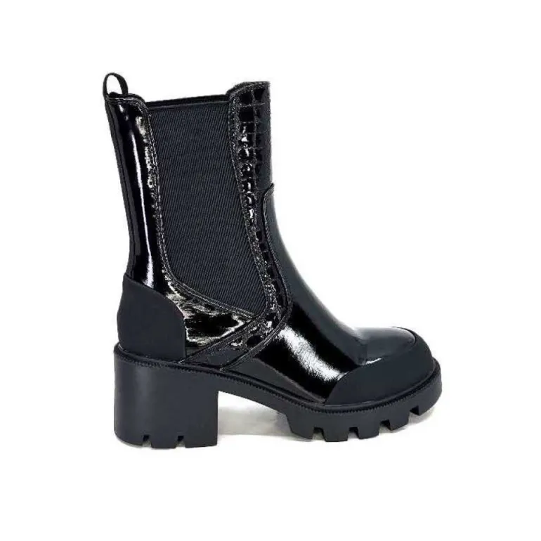 Noa Harmon 9117 Eros Cuir Vernis Noir