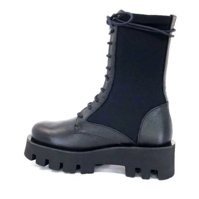 Paloma Barcelo Ahrem Cuir Noir Textile Noir