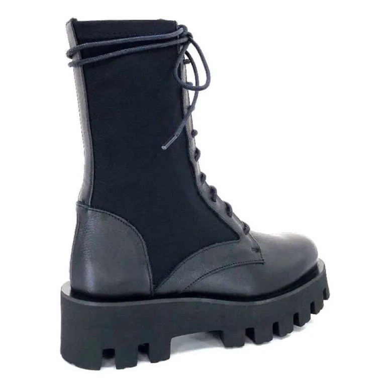 Paloma Barcelo Ahrem Cuir Noir Textile Noir