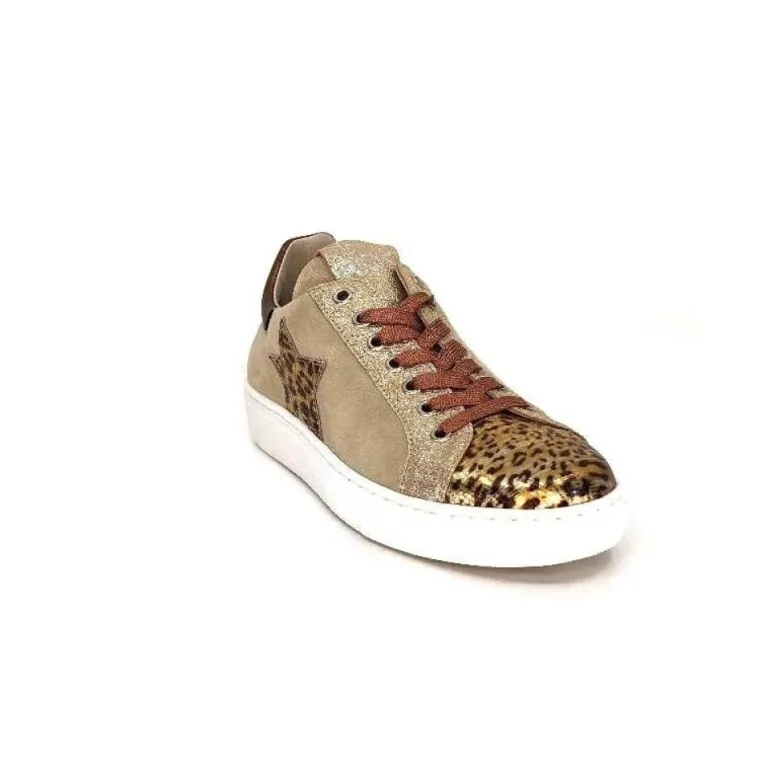Reqins Sun Stella Mix Cuir Daim Beige