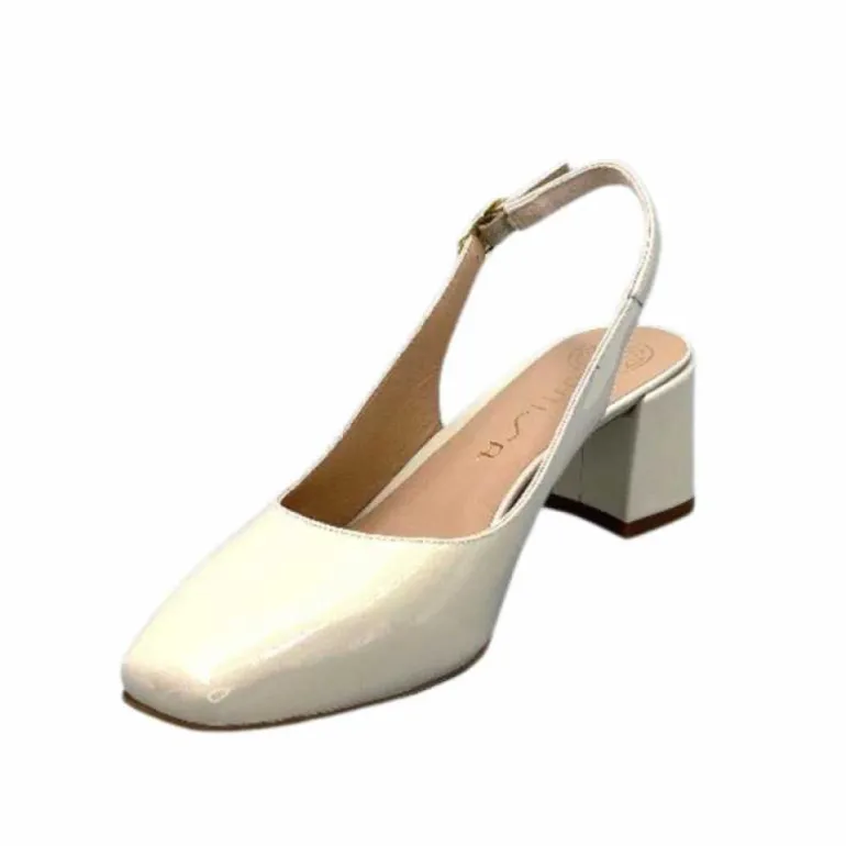 Unisa Lauri Cuir Vernis Creme
