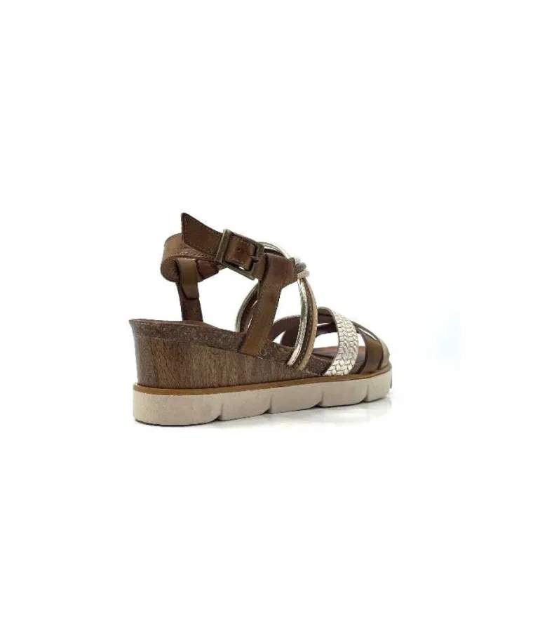 Xapatan 1536 Avellana Cuir Or Marron